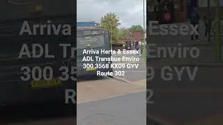 Arriva Herts & Essex ADL Transbus Enviro 300 3568 KX09 GYV Route 302 #fortheloveofbuses