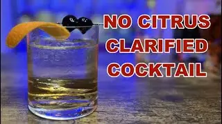 Clarifying a batched Cocktail without using citrus
