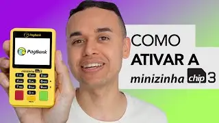 Como ativar e usar a MINIZINHA CHIP 3 a maquininha de cart&atilde;o do PagBank