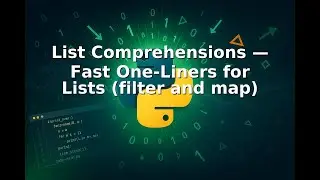Ep 11 |⚡📜🧩 List Comprehensions — Fast One Liners for Lists filter and map