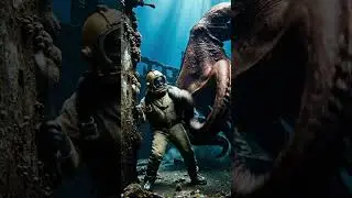 human vs octopus fight