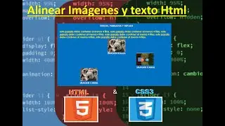 Cambiar Color a los Párrafos ó Textos en HTML, Alineación de Imagen y Texto, Cambiar color de Fondo