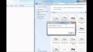 How To Install A Font On Windows 7