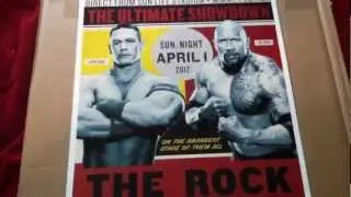 Unboxing a RARE Wrestlemania chair, and a Limited Edition Wrestlemania 28 poster.