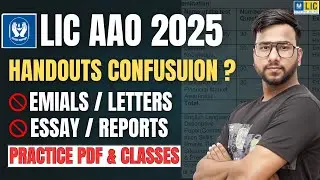 LIC AAO Mains 2025 | LIC AAO Handouts | Descriptive Topics Preparation | LIC AAO Descriptive | Varun