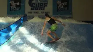 Xana Nash Riding the Flowrider at Fantasy Surf (Pro Rider)