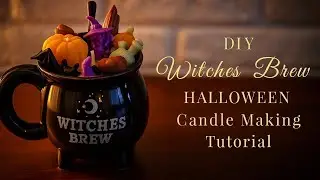 DIY Witches Brew Candle. Halloween Candle Making Tutorial