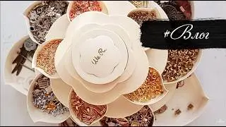 #Скрап влог. Новая серия открытки из обрезков. Посылки с aliexpress. Планер.