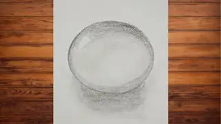 Realistic Crystal Ball drawing easy | how to draw a Crystal drawing | little zikra art |