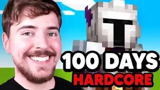 MINE CRAFT  HARDCORE  DAY  2 TARGET 100 SERVIVE IN HARDSCORE GAME ON ZAN @MrBeast