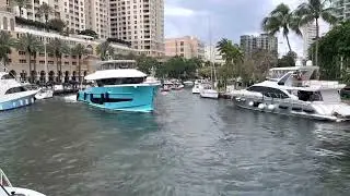 Leven Yachts latest creation on the New River