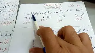 العوامل الأولية بطريقة سهلة وبسيطة جدا ان شاء الله صف سادس ف١