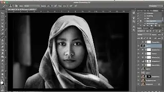Photoshop Tutorial | Dramatic Black and White  Simple Process