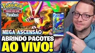 Abrindo pacotes AO VIVO - Pok&eacute;mon TCG Pocket Mega Ascens&atilde;o