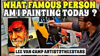 GUESS THIS FAMOUS STAR I AM PAINTING BEFORE I FINISH PAINTING IT