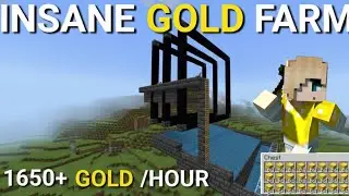 I made super gold +xp farm in minecraft 🤑😱
