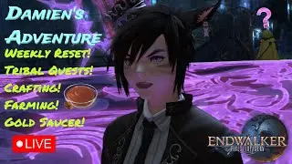 Weekly Reset! Tribal Rep! Hippo Cart Drift! | Damien Plays #ff14 Live!
