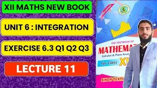 Exercise 6.3 Q1 Q2 Q3 | Unit 6 Integration | Trigonometric Substitution | Class 12 Maths New Book