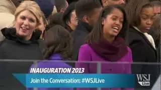 Malia and Sasha Obama Arrive at Inauguration - Obama Inauguration