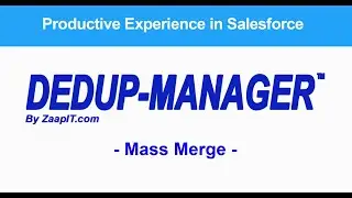 Mass merge multiple records with ZaapIT in Salesforce Lightning
