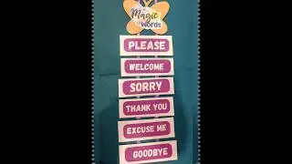 Magic words Hanging Material for kindergarteners #decorationideas #learningvideos #magic #craft