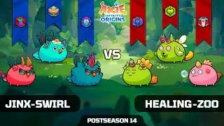 JINX-SWIRL vs HEALING-ZOO | POSTSEASON 14 | AXIE INFINITY ORIGINS