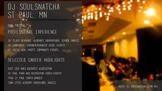 DJ Soulsnatcha (Mobile Entertainer) Demo