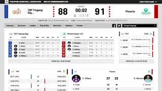 47th Season PBA Comm's Cup ELIMS: Bay Area vs. Meralco LIVE STATS (NO VIDEO)