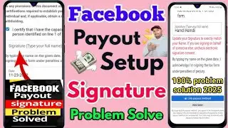 Facebook income tax name mismatch problem solution/Update your Signature to exactly match your Name