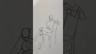 How to Draw a Cool Sitting Pose #drawing #sketch #art #tutorial #howtodraw #sitting #pose #easy
