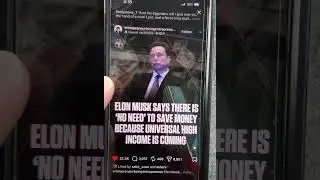 Universal Basic Income UBI Elon Musk No Need To Save Money 💰💰💰 For Educational Use Purposes Only