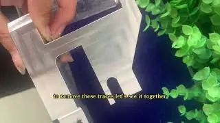 CNC maching aluminum workpiece: polish to remove  maching marks