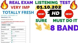 New listening with answers October 2022| order form listening