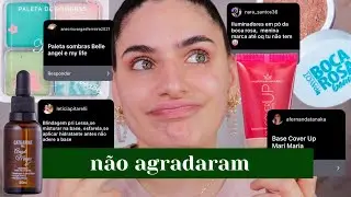 MAQUIAGENS REPROVADAS por vocês EM 2021! ☹️☹️