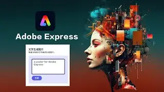 又一个在线ai文字生图方法无需安装｜adobe express beta