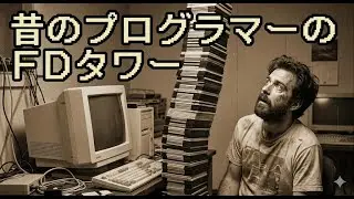 昔のプログラマーのFDタワー
