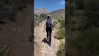 Keystone Thrust Trail in Red Rock Canyon National Conservation Area Near Las Vegas in Nevada