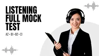 #New CEFR LISTENING FULL MOCK TEST  | practice test B1-C1 ⬆️ ( with answers )