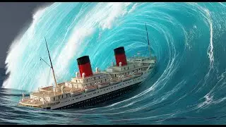 MEGA TSUNAMI vs 'VINTAGE-QUEEN' | 1930s Luxury Liner Disaster Simulation (AI VFX)