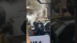 Cheech Marin and Tommy Chong arrive with the largest blunt ever at #SXSW!#SXSW2024