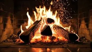 10 Hours Fireplace 🔥 Cozy Crackling Fire for Sleep, Relax & TV