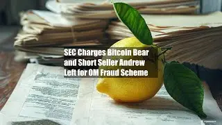 SEC Charges Bitcoin Bear and Short Seller Andrew Left for $20M