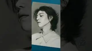 Suga fanart | charcoal drawing #shorts