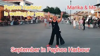 September evening in Paphos Harbour.. Kato Paphos Harbour Cyprus
