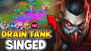 This NEW Drain Tank Singed build is breaking him in Season 14... (COUNTER ANY TANK)