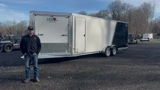 2025 DuraBull In-Line Four Place Snowmobile Trailer!