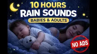 10 Hours Rain Sounds for Deep Sleep (Babies, Kids & Adults) | White Noise