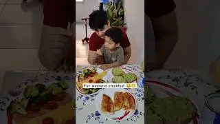 Fun weekend breakfast 💕 | #yummy #weekend #breakfast #dubailife #dubaimums #indiankid