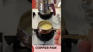 Five Piece Copper Pan Set - Forged Pan, Cooking Pan, Handmade Pot, Antique Enamel Pan