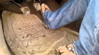 Hot Chick Revving The Mud Truck